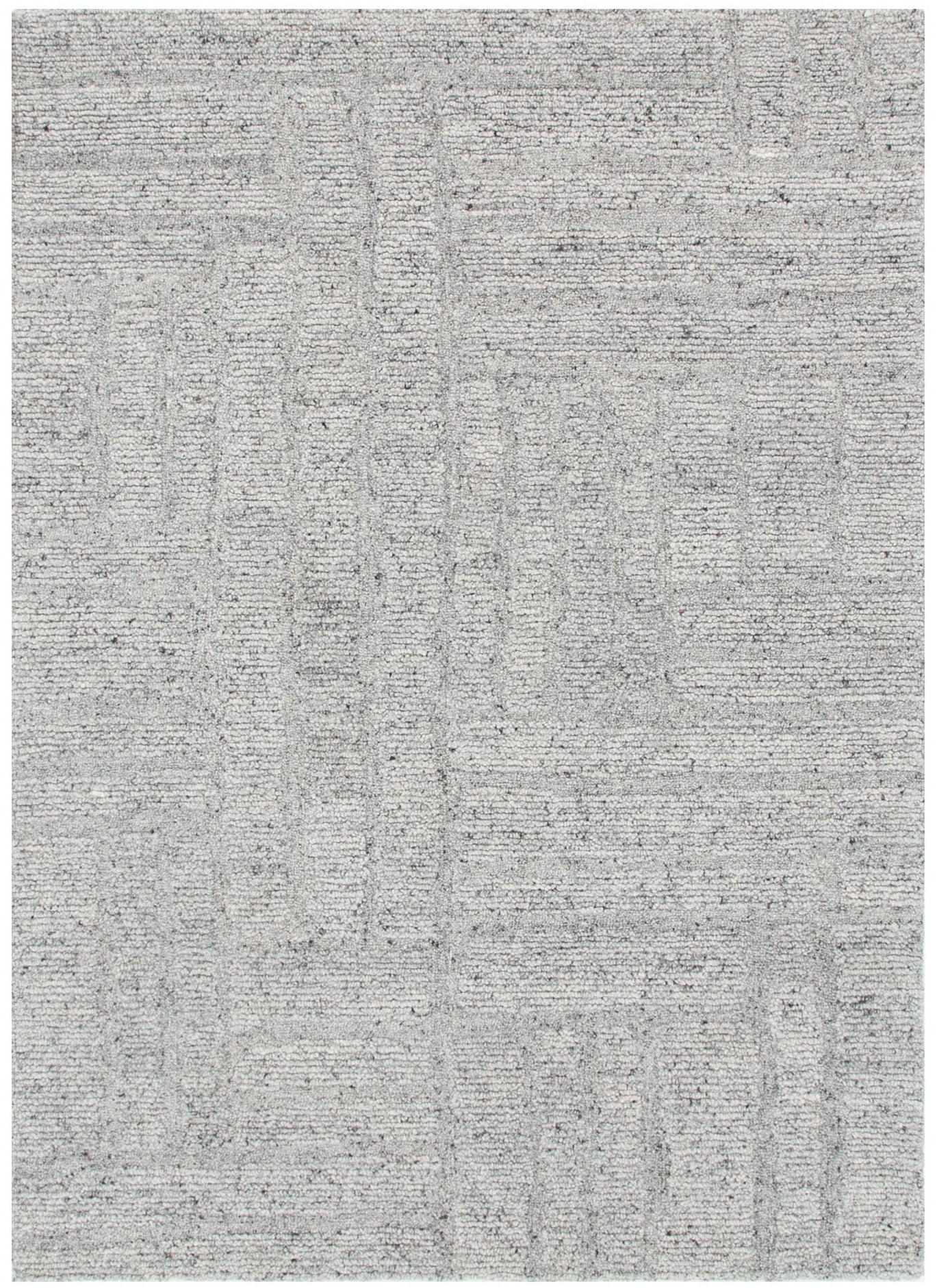 Seren Grey Modern Wool Rug - Floorsome - Area Rug - SERE160GREY - Area Rug
