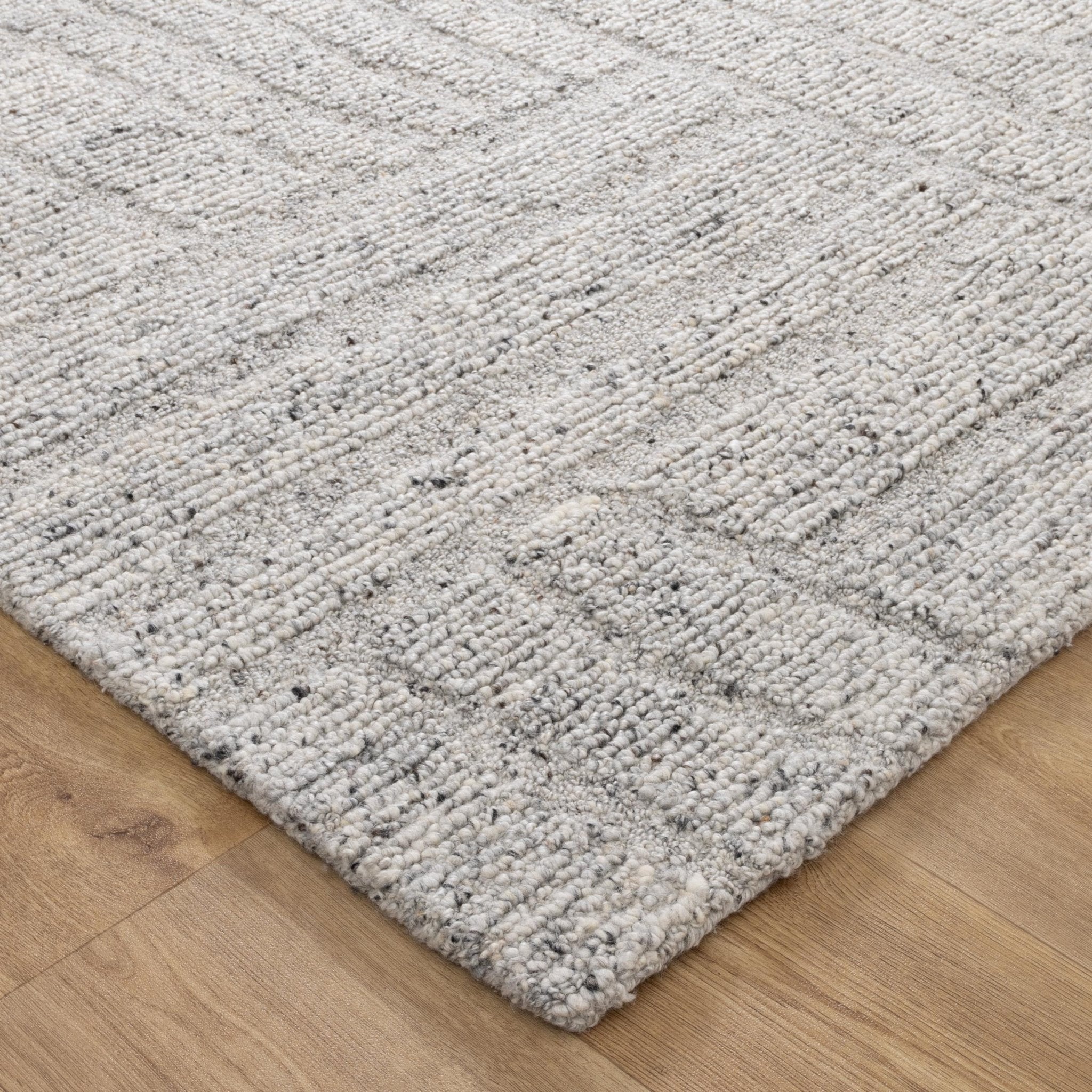 Seren Grey Modern Wool Rug - Floorsome - Area Rug - SERE160GREY - Area Rug