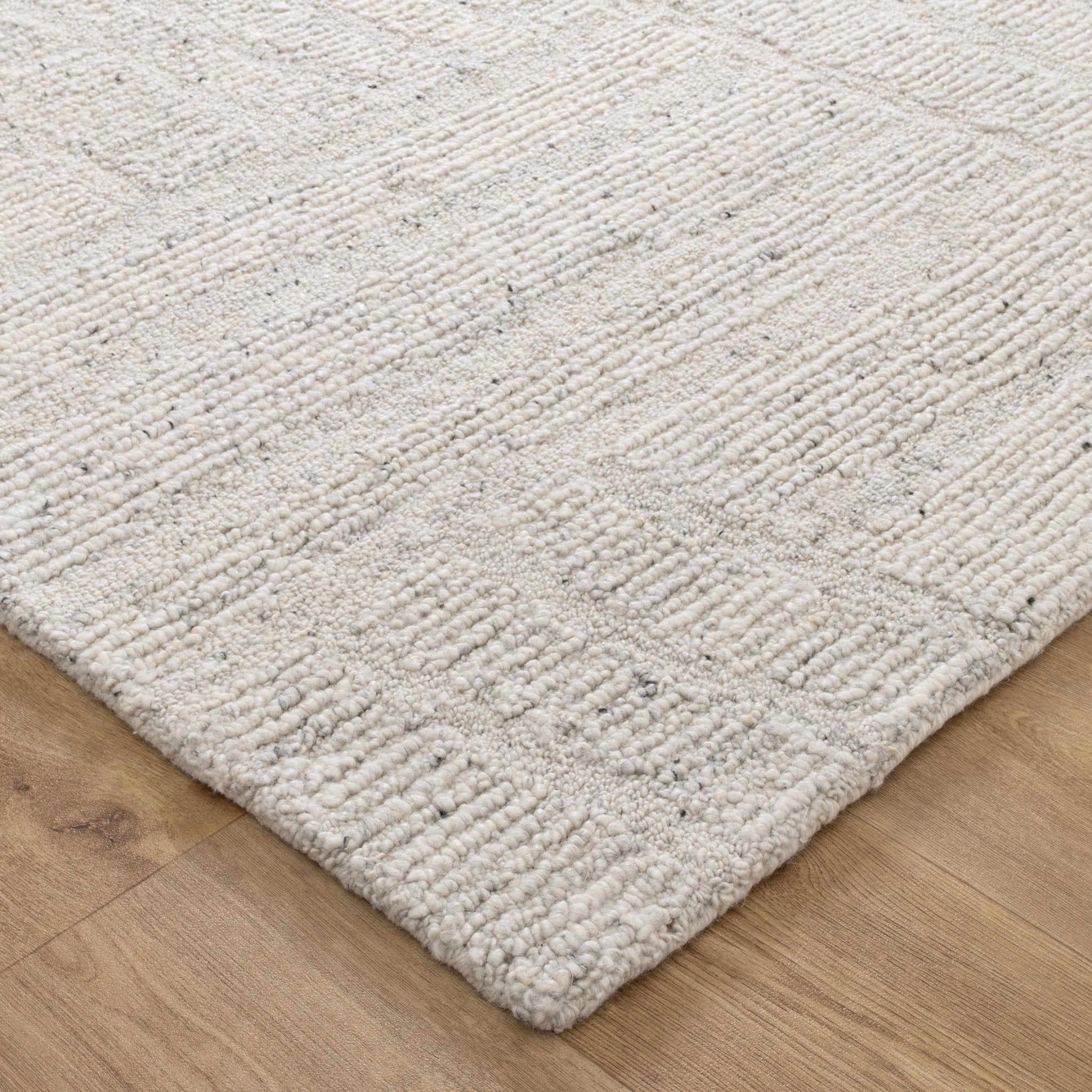 Seren Silver Modern Wool Rug - Floorsome - Area Rug - SERE160SILV - Area Rug