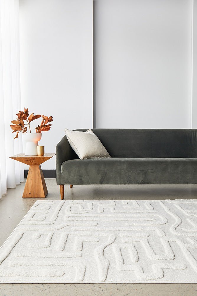 Serenade Arlo White Rug - Floorsome - Serenade Collection - SER - ARLO - WHT - 230X160 - Serenade Collection