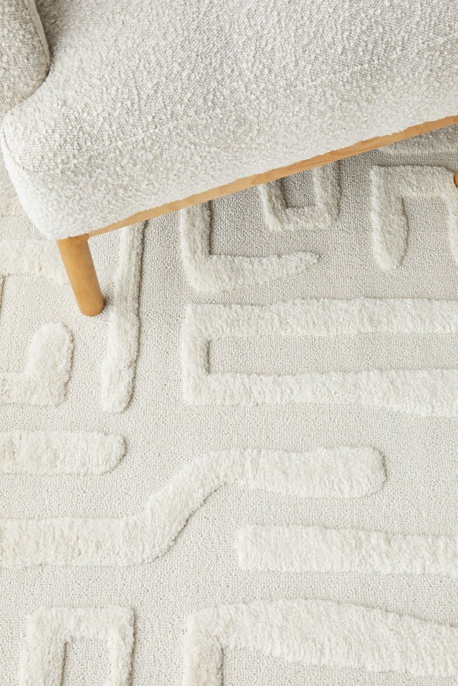 Serenade Arlo White Rug - Floorsome - Serenade Collection - SER - ARLO - WHT - 230X160 - Serenade Collection