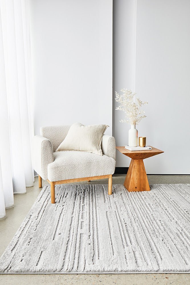 Serenade Ezra Silver Rug - Floorsome - Serenade Collection - SER - EZRA - SIL - 230X160 - Serenade Collection