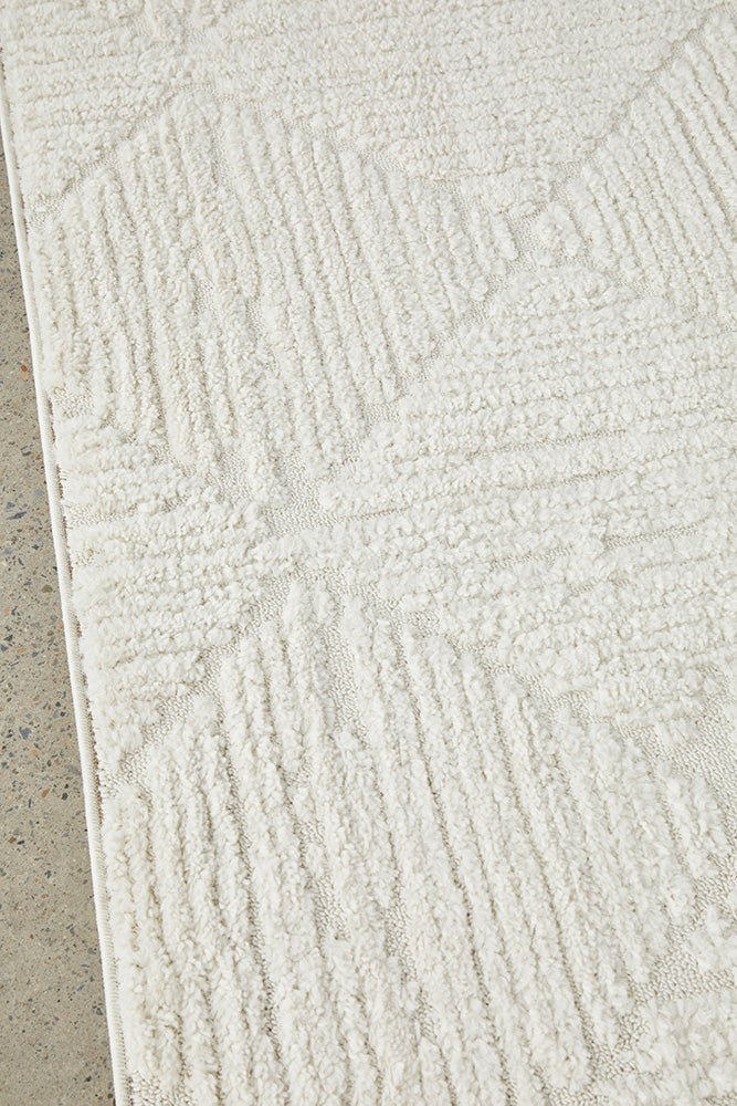 Serenade Shilo White Rug - Floorsome