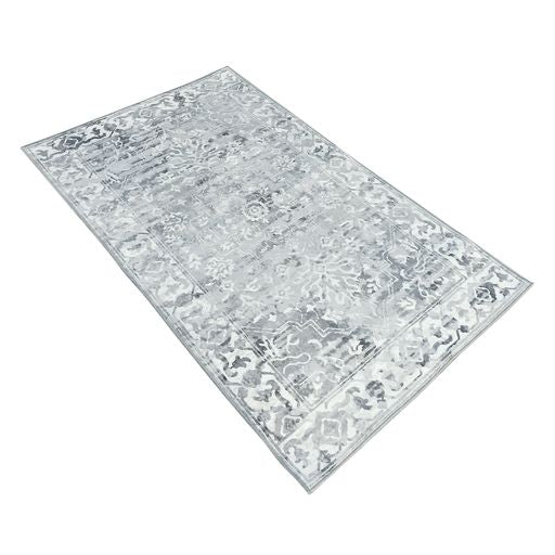 Shay Grey Traditional Distressed Machine Washable Rug - Floorsome - Modern - MWRSHYGRY060180 - Modern