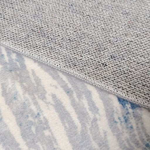 Shikhar Blue Modern Distressed Machine Washable Rug - Floorsome - Modern - MWRSHKBLU060180 - Modern