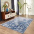 Shikhar Blue Modern Distressed Machine Washable Rug - Floorsome - Modern - MWRSHKBLU060180 - Modern