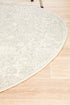 Shine Silver Transitional Round Rug - Floorsome - Modern - EVO - 252 - SIL - 150X150 - Modern