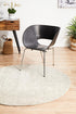 Shine Silver Transitional Round Rug - Floorsome - Modern - EVO - 252 - SIL - 150X150 - Modern