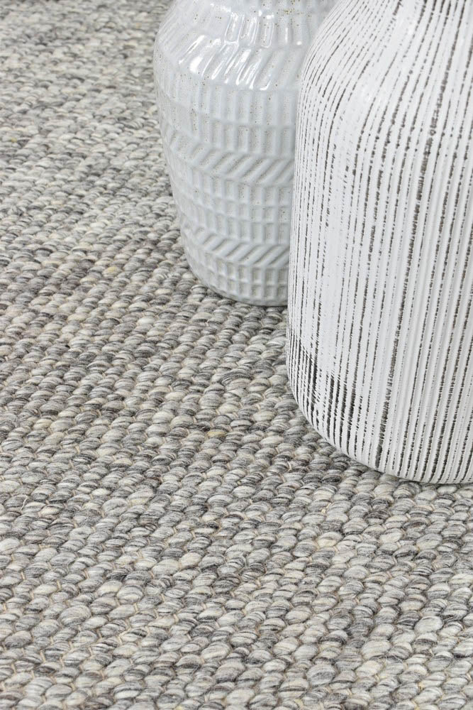 Sibley Silver Wool Rug - Floorsome - FLATWEAVE - SIBBLE - SIL - 160X230 - FLATWEAVE