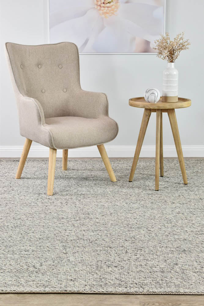 Sibley Silver Wool Rug - Floorsome - FLATWEAVE - SIBBLE - SIL - 160X230 - FLATWEAVE
