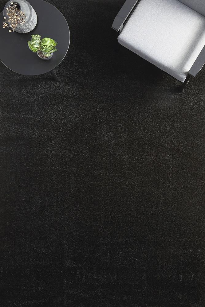 Sienna Black Shag Rug - Floorsome - SIENNA COLLECTION - SIE - BLACK - 170X120 - SIENNA COLLECTION