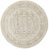 Silver Flower Transitional Round Rug - Floorsome - Modern - EVO - 261 - SIL - 150X150 - Modern