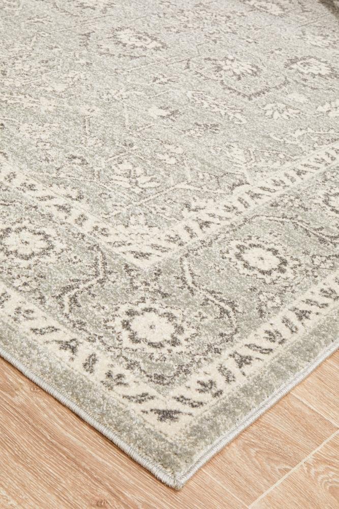 Silver Flower Transitional Rug - Floorsome - Modern - EVO - 261 - SIL - 230X160 - Modern