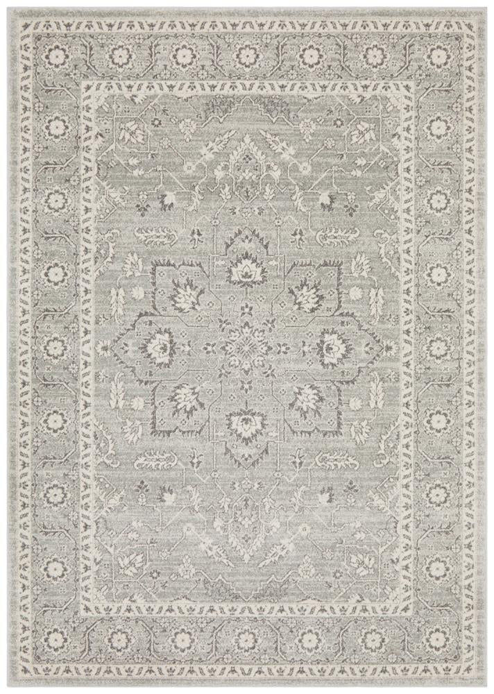 Silver Flower Transitional Rug - Floorsome - Modern - EVO - 261 - SIL - 230X160 - Modern