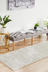 Silver Flower Transitional Runner Rug - Floorsome - Modern - EVO - 261 - SIL - 300X80 - Modern