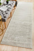 Silver Flower Transitional Runner Rug - Floorsome - Modern - EVO - 261 - SIL - 300X80 - Modern