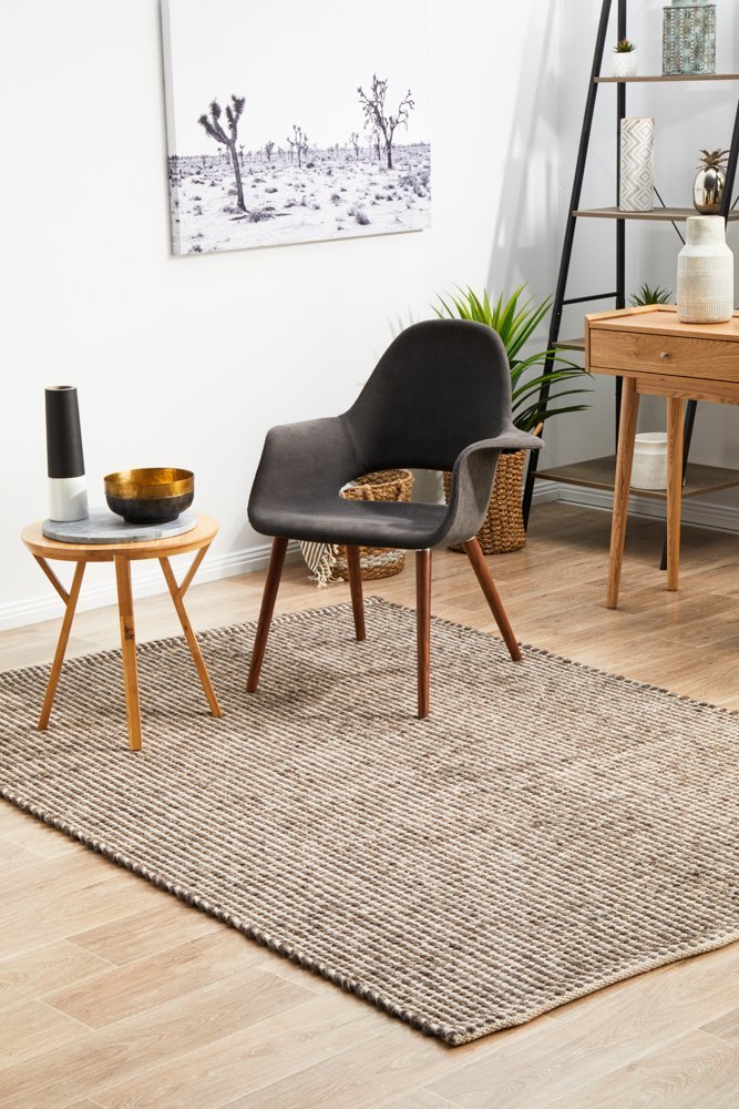 Skandi 300 Brown Wool Rug - Floorsome - Modern - SKAN - 300 - BRO - 225X155 - Modern