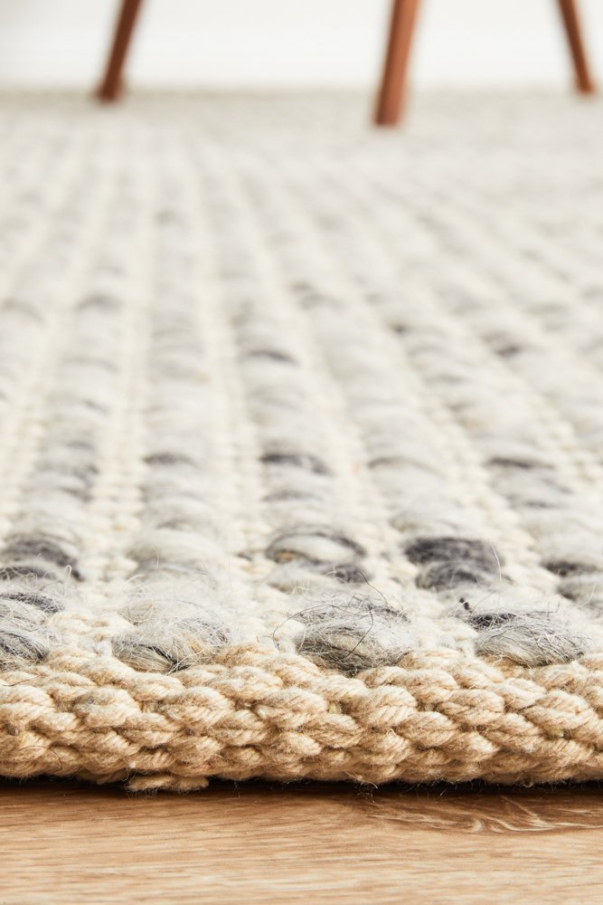 Skandi 300 Grey Wool Rug - Floorsome - Modern - SKAN - 300 - GREY - 225X155 - Modern