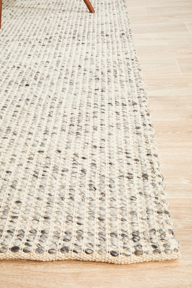 Skandi 300 Grey Wool Rug - Floorsome - Modern - SKAN - 300 - GREY - 225X155 - Modern
