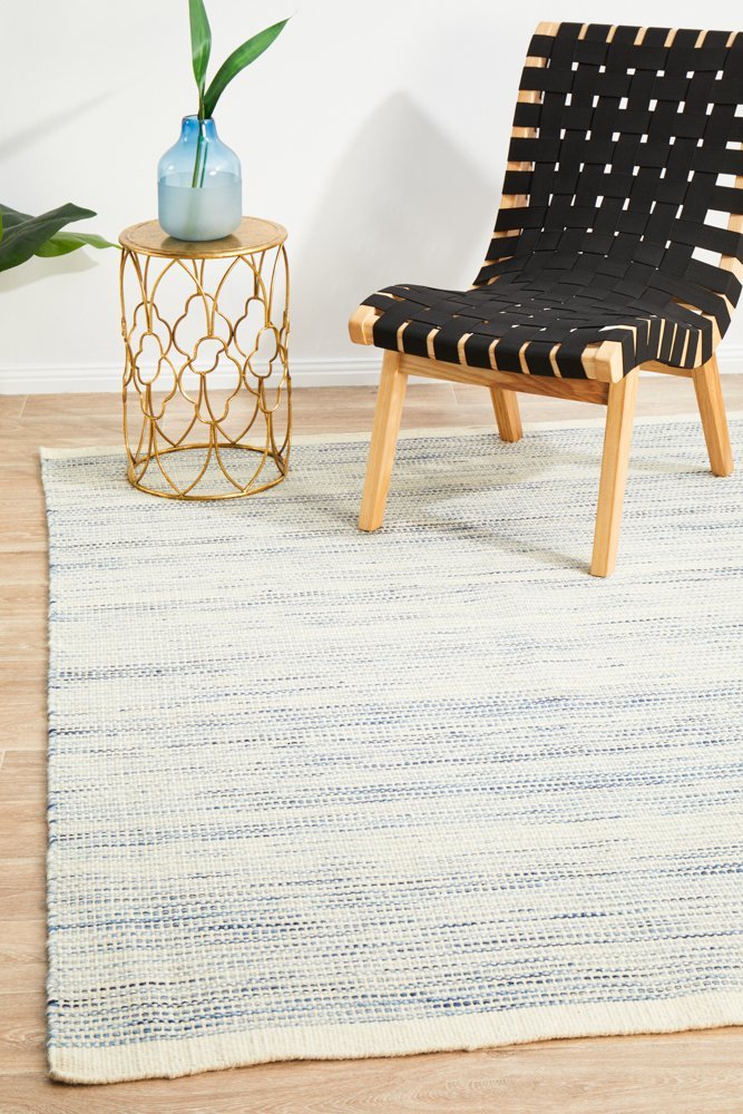 Skandi 310 Blue Flat Weave Rug
