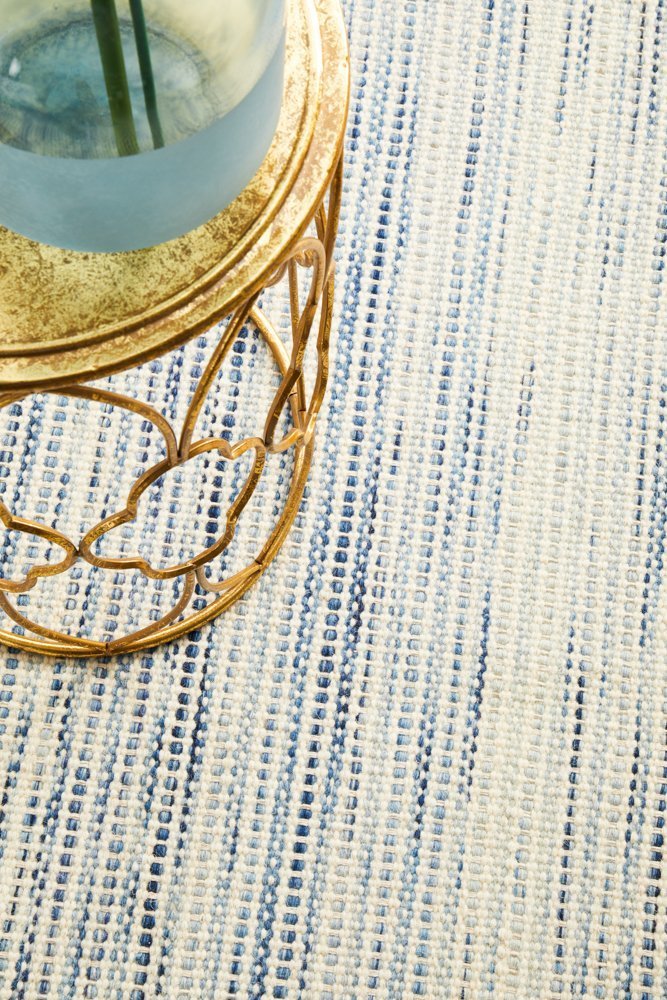 Skandi 310 Blue Flat Weave Rug - Floorsome - Modern - SKAN - 310 - BLU - 225X155 - Modern