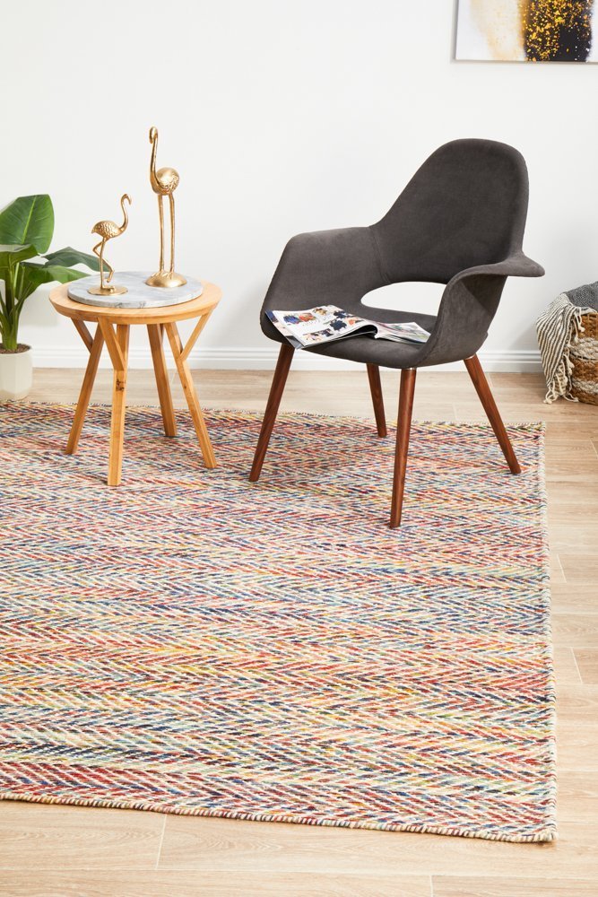 Skandi 311 Herringbone Multi Coloured Rug - Floorsome - Modern - SKAN - 311 - MUL - 225X155 - Modern
