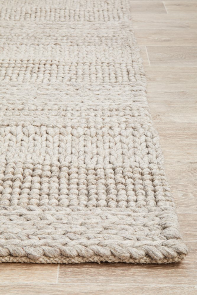 Skandi 314 Grey Felted Wool Rug - Floorsome - Modern - SKAN - 314 - GRY - 225X155 - Modern