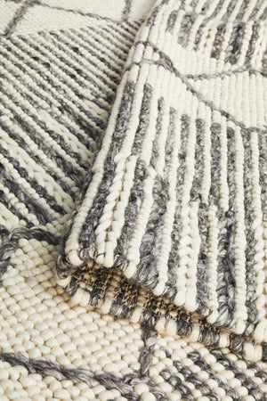 Skandi 316 Grey Wool Rug - Floorsome - Modern