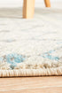Slate White Transitional Round Rug - Floorsome - Modern - EVO - 260 - WHI - 150X150 - Modern