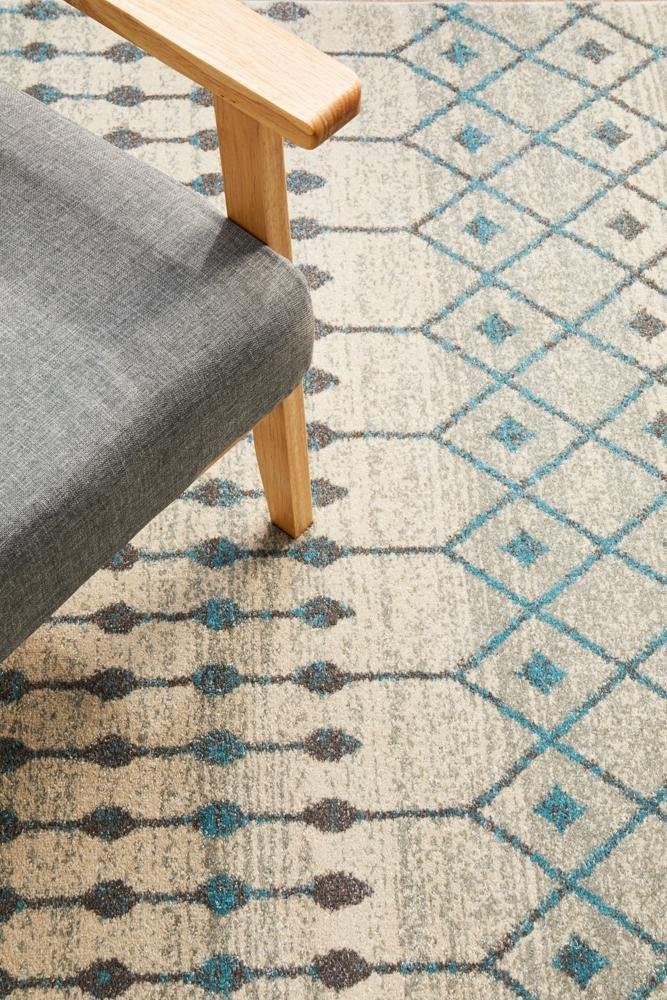Slate White Transitional Rug - Floorsome - Modern - EVO - 260 - WHI - 230X160 - Modern