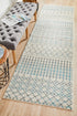 Slate White Transitional Runner Rug - Floorsome - Modern