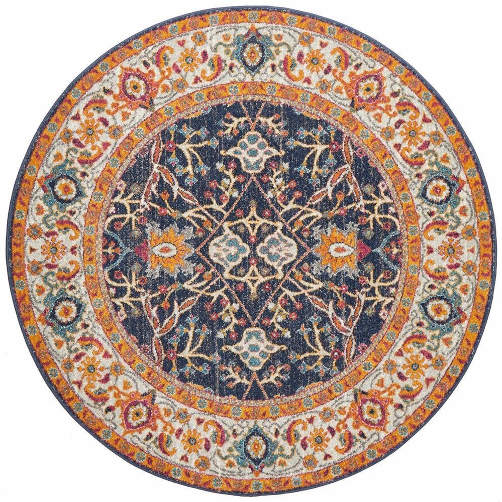 Splash Multi Transitional Round Rug - Floorsome - Modern - EVO - 262 - MULT - 150X150 - Modern