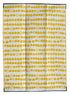 Stripes Arrow Yellow & White Foldable Waterproof Large Camping Mat - 360x270cm - Floorsome - Outdoor Rugs