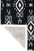 Surah Black And White Tribal P.E.T Indoor Outdoor Rug - Floorsome - Indoor/Outdoor Rugs - PETSURAH0120180 - Indoor/Outdoor Rugs
