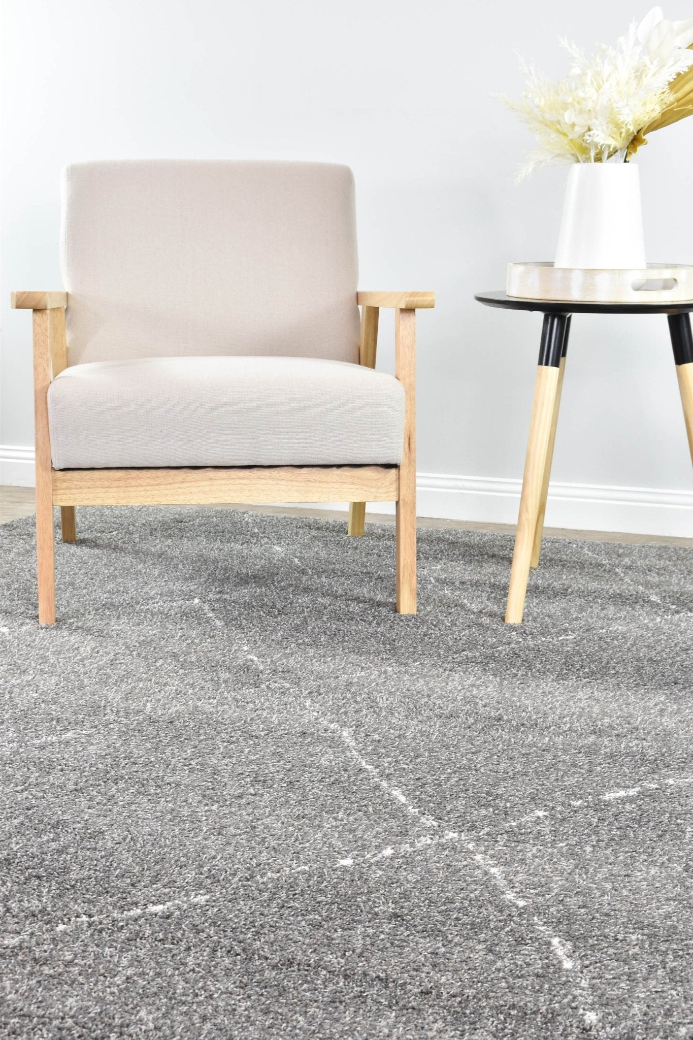 Tango Diamond Grey 74313 690 Shaggy Rug - Floorsome - SHAGGY - LILA - 74313 - 690 - 160X230 - SHAGGY