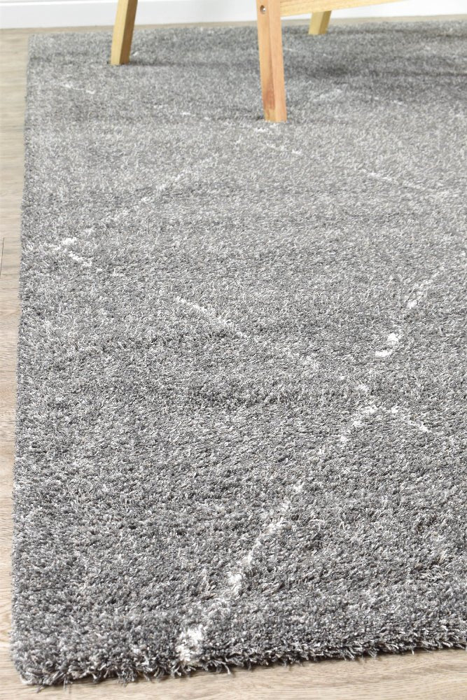Tango Diamond Grey 74313 690 Shaggy Rug - Floorsome - SHAGGY - LILA - 74313 - 690 - 160X230 - SHAGGY