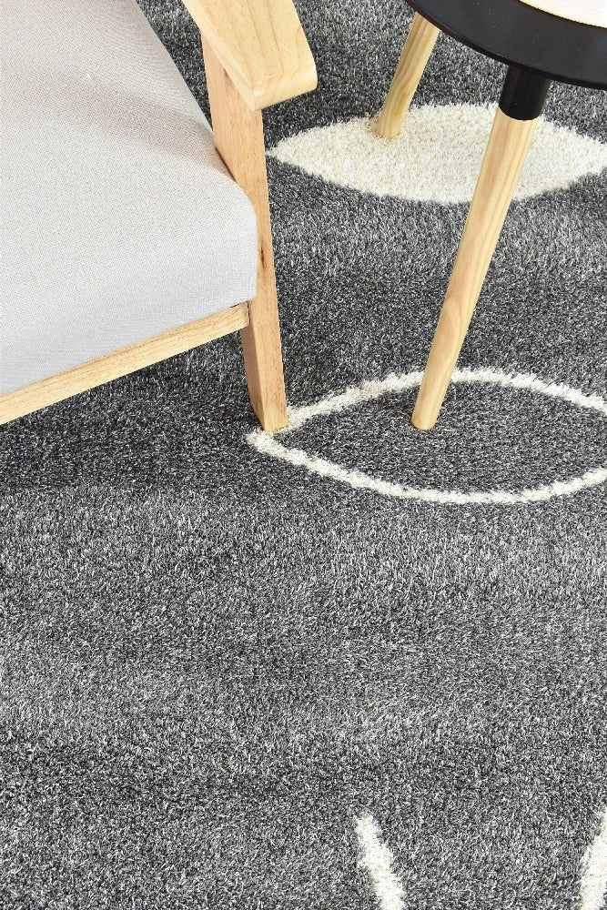 Tango Grey 74302 690 Shaggy Rug - Floorsome - SHAGGY - LILA - 74302 - 690 - 160X230 - SHAGGY