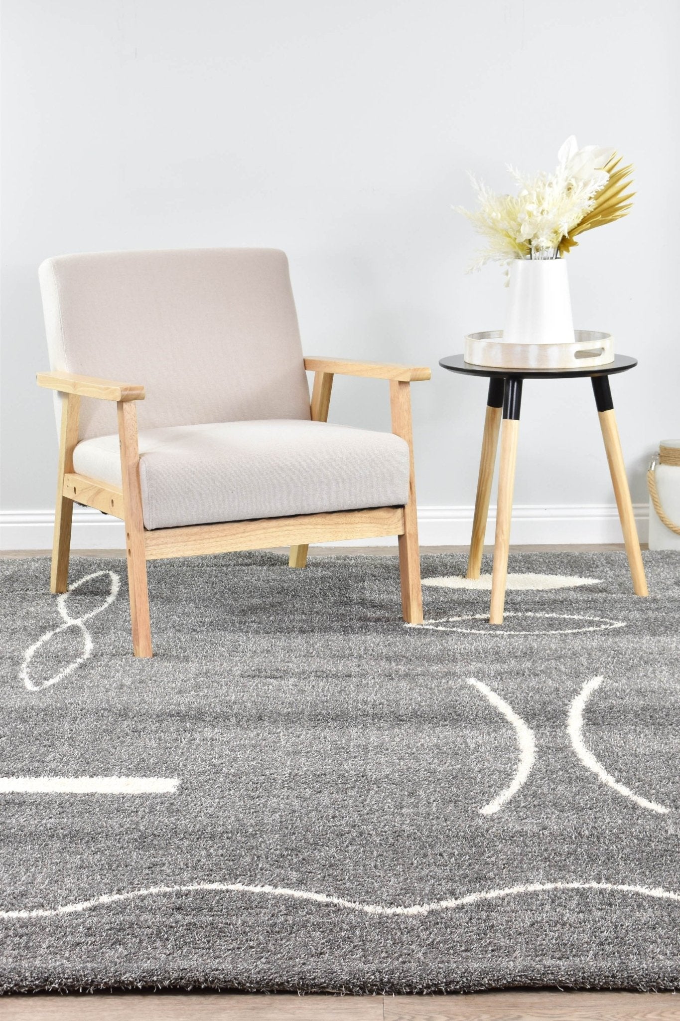 Tango Grey 74302 690 Shaggy Rug - Floorsome - SHAGGY - LILA - 74302 - 690 - 160X230 - SHAGGY