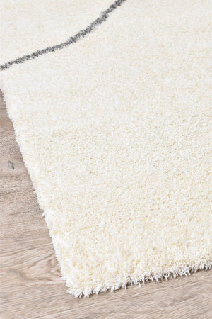Tango Ripple Cream 74312 060 Shaggy Rug - Floorsome - SHAGGY