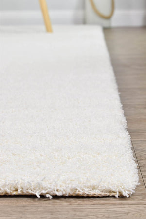 Tango Snow White 74301 060 Shaggy Rug - Floorsome - SHAGGY