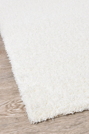 Tango Snow White 74301 060 Shaggy Rug - Floorsome - SHAGGY