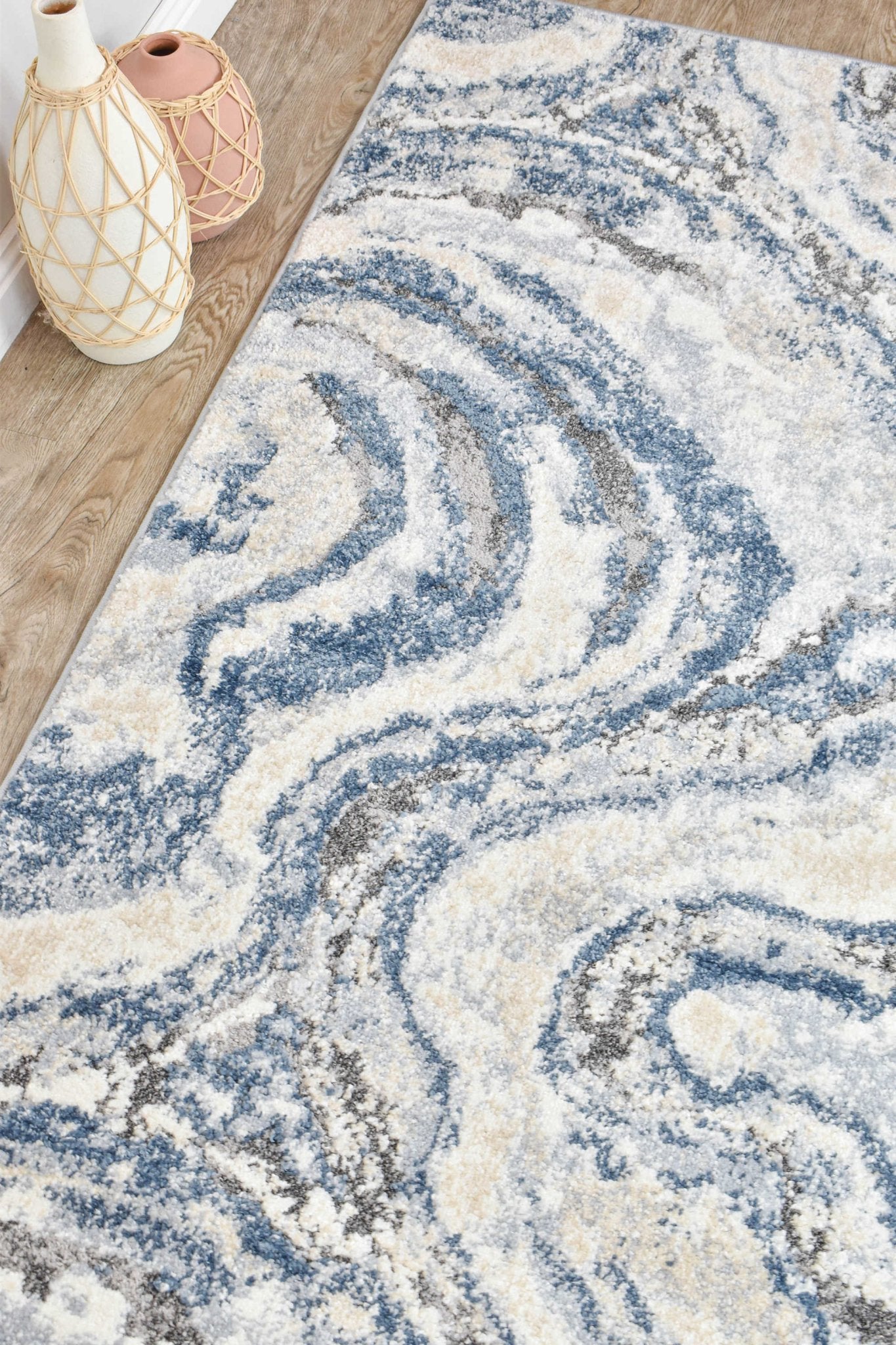 Tecno Tribal Runner - Floorsome - MODERN - CHAR-CRIMSON-80X300 - MODERN