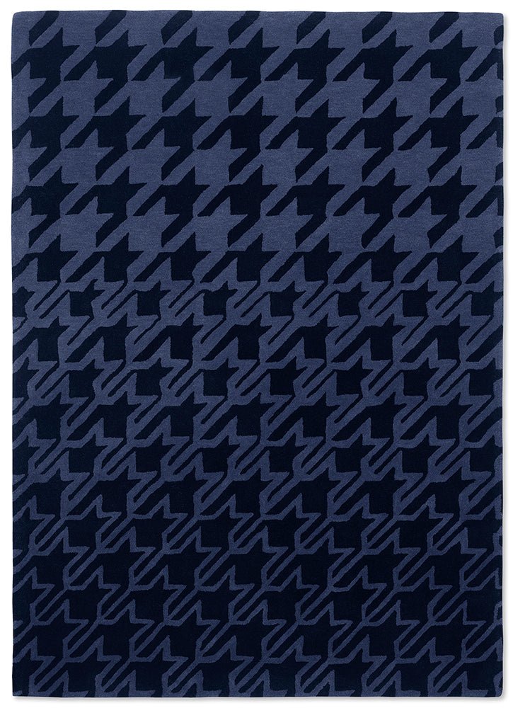 Ted Baker Houndstooth Dark Blue 162808 - Floorsome - BRINK & CAMPMAN - 2023 COLLECTION - BC - TED - 162808 - 200X140 - BRINK & CAMPMAN - 2023 COLLECTION