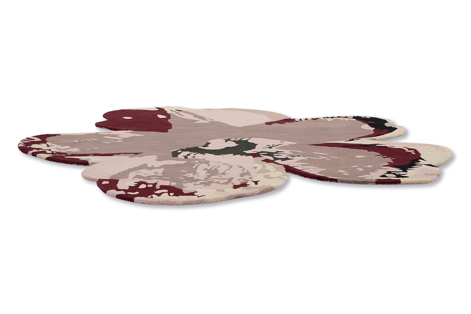 Ted Baker Shaped Magnolia Burgundy Round 162303 - Floorsome - BRINK & CAMPMAN - 2023 COLLECTION - BC - TED - 162303 - 150X150 - BRINK & CAMPMAN - 2023 COLLECTION