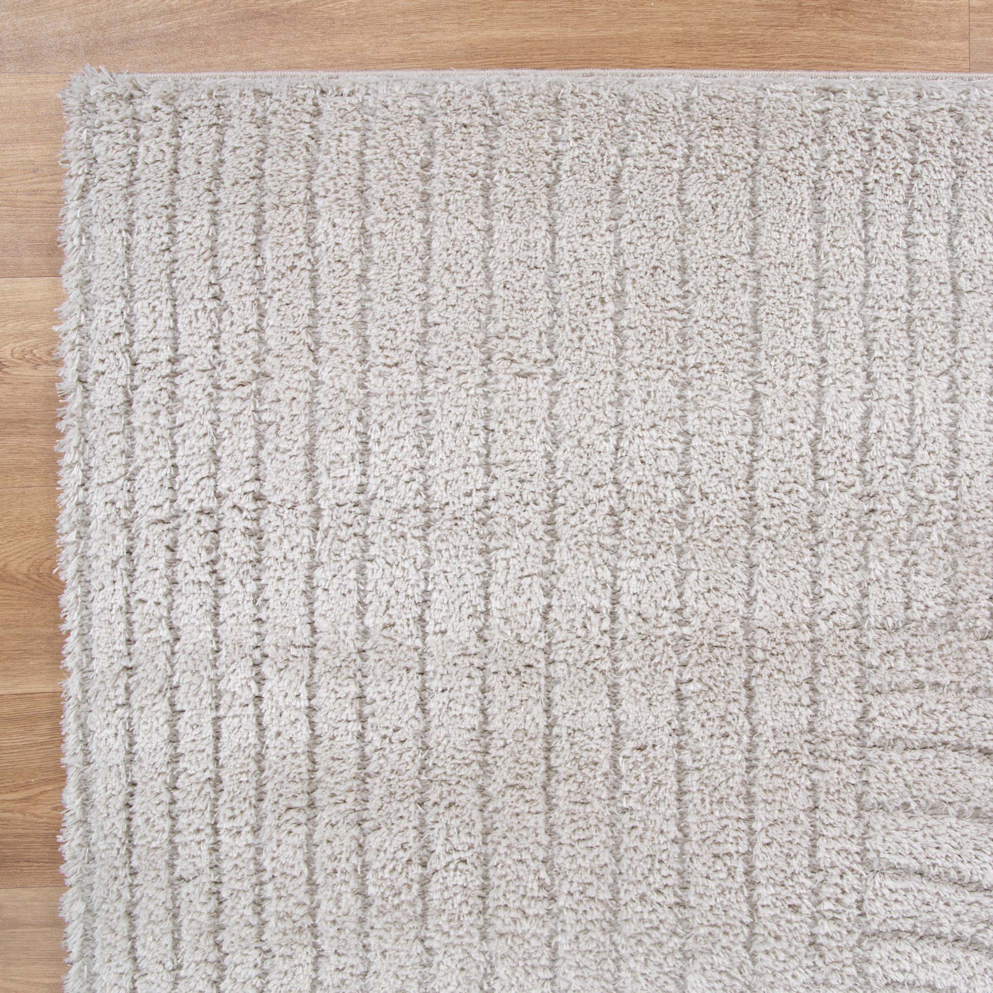 Tender Dior Beige Shag Rug - Floorsome - Area Rug - TEND12004BEIG - Area Rug
