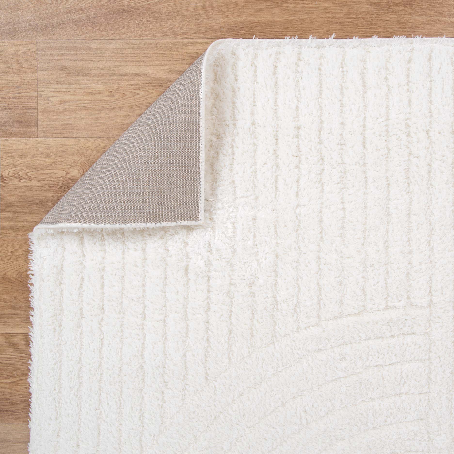 Tender Dior Cream Shag Rug - Floorsome - Area Rug - TEND12004CREA - Area Rug