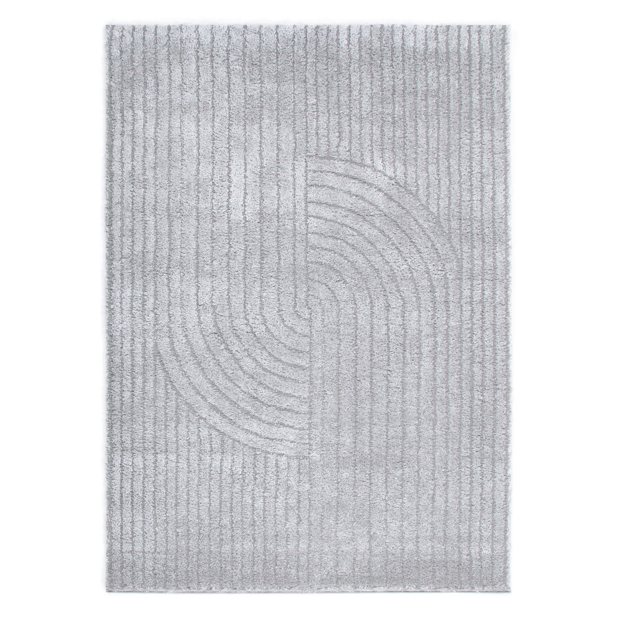 Tender Dior Silver Shag Rug - Floorsome - Area Rug - TEND12004SILV - Area Rug