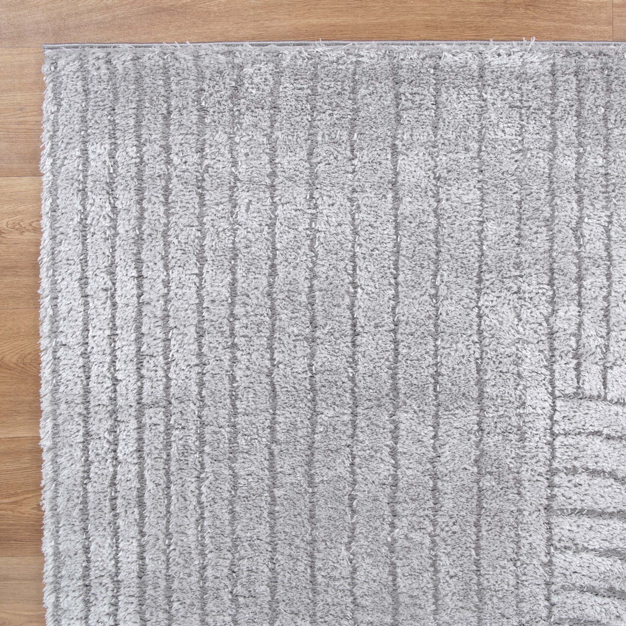 Tender Dior Silver Shag Rug - Floorsome - Area Rug - TEND12004SILV - Area Rug
