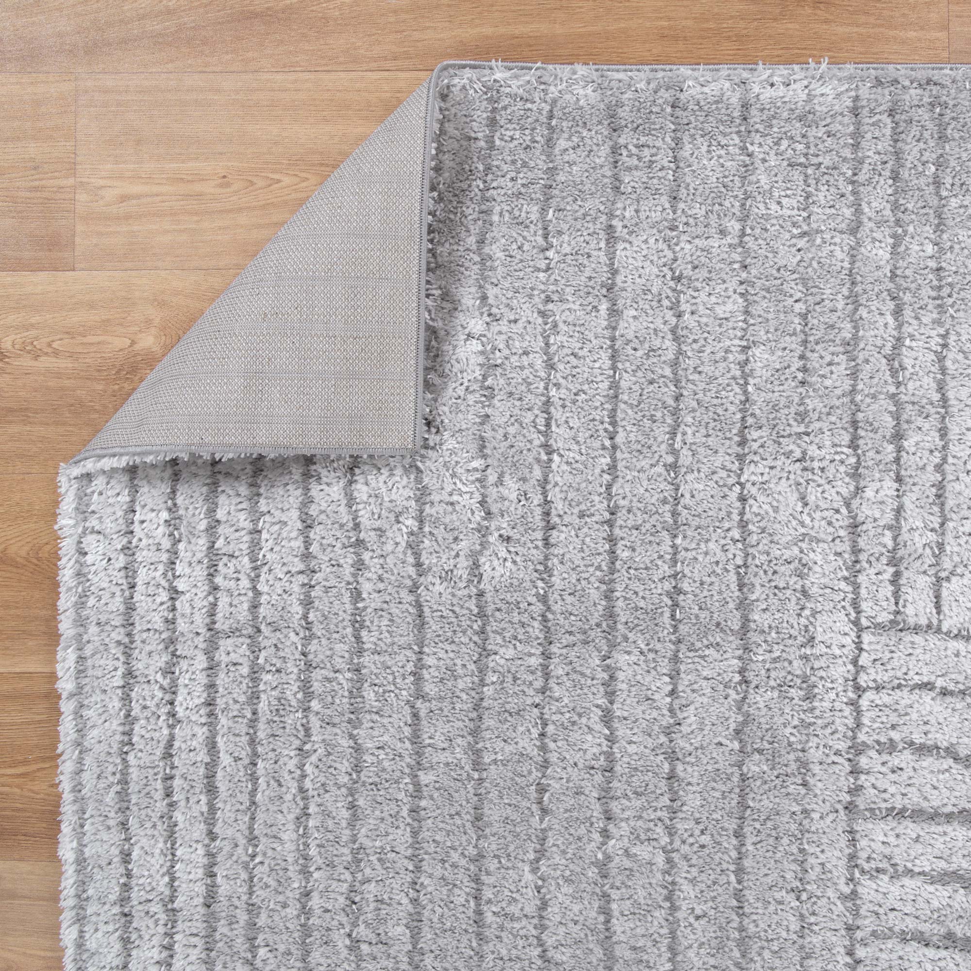 Tender Dior Silver Shag Rug - Floorsome - Area Rug - TEND12004SILV - Area Rug