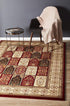 Traditional Panel Design Burgundy with Ivory - Floorsome - Traditional - SYD - 4 - RI - 150X80 - Traditional